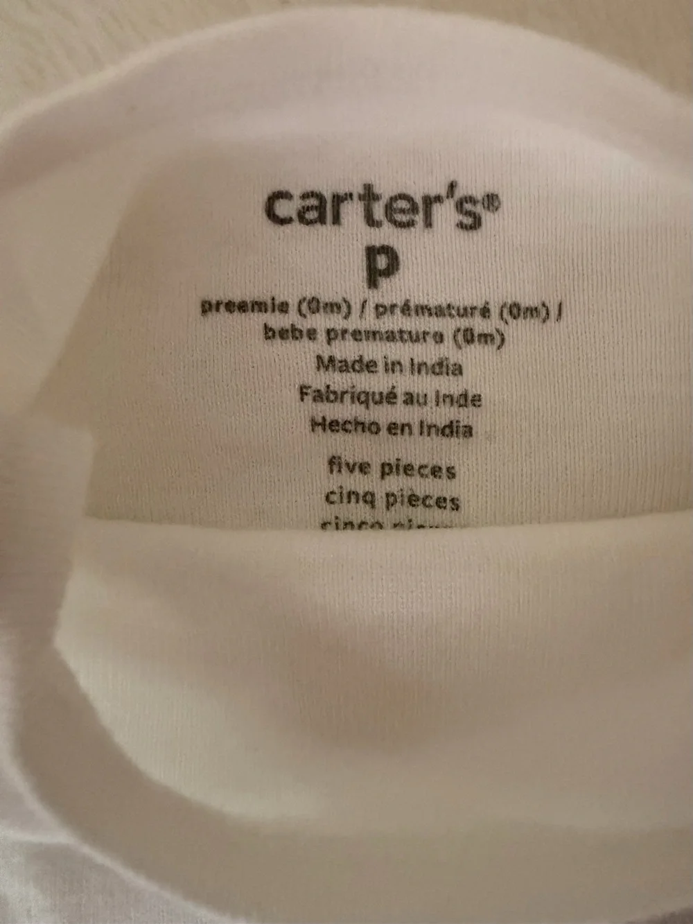 Carter's White Short-Sleeve Baby Bodysuit Pack